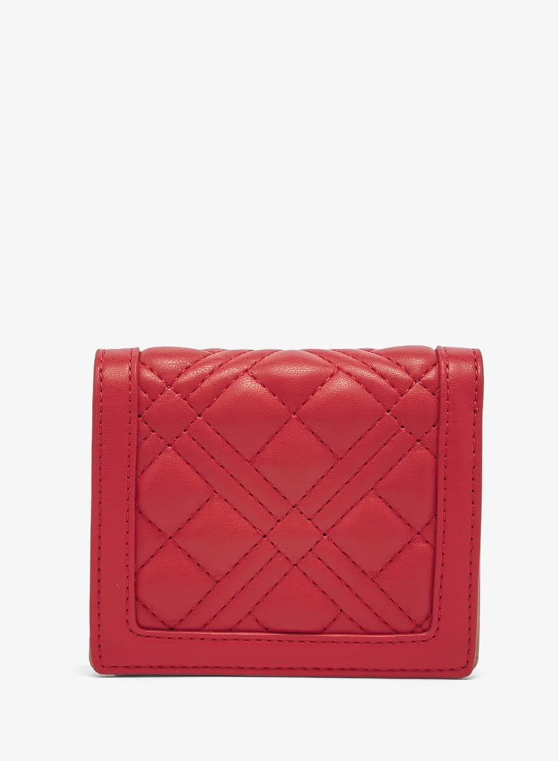 Love Moschino  Quilted PU Wallet for Women | Best Price UAE
